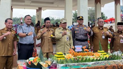 Kalapas Pasir Pangarayan Hadiri Apel Pagi dan Syukuran Pemakaian Danau Gunung Sari Desa Pasir Intan