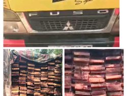 LSM bersama Wartawan dan Intel Kodim Temukan 1 Unit Mobil Bermuatan Kayu tanpa Dokumen