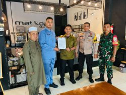 Serda Arafik Bersama Lurah Dan Bhabinkamtibmas Melaksanakan Sosialisasi Surat Edaran Walikota Pekanbaru Tentang Pedoman Aktivitas Pada Bulan Suci Ramadhan 1446 H/2025 M