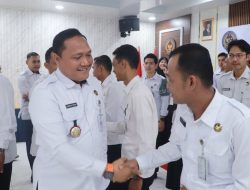 Lapas Pasir Pangarayan Ikuti Apel Pagi dan Halal Bihalal 3 Kementerian