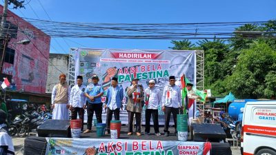 Aksi Long March Lintas Ormas dan OKP di Kecamatan Tanjung Morawa,Kutuk Kekejaman zionis Israel