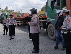 Kapolres Pimpin Patroli dan Pengaturan Lalin Serta Penanganan Kemacetan di Pelabuhan Tanjung Priok
