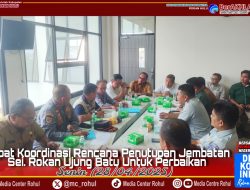 Pemprov Riau Akan Mulai Laksanakan Perbaikan Jembatan Miring Sei. Rokan Ujung Batu