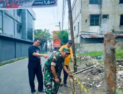 Serka Arif Santoso Melaksanakan Penutupan TPS Liar di Rw.08 dan RW 15 Bersama Lurah Serta Forum RT/Rw Kel.Tangkerang Utara
