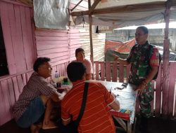 Patroli Wilayah, Serda Muslim Ritonga Himbau Warga Jaga Kebersamaan dan Kerukunan