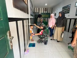 Babinsa Tangkerang Utara Turun Langsung Dukung Kegiatan Posyandu di Tiga RW