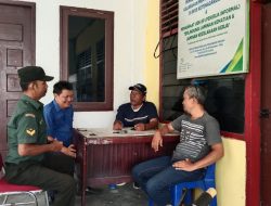 Babinsa Mentangor Komsos Bersama Masyarakat Kecamatan Kulim